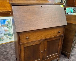 Oak Dropfront Desk