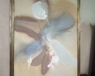 Large Doris Wertheimer original abstract on canvas - Approx 63” H x 45” W