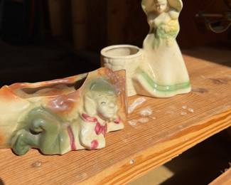 Mid century pottery planters