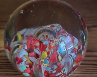 Glass paperweight