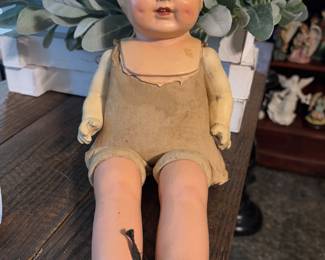Antique blinking eyes doll