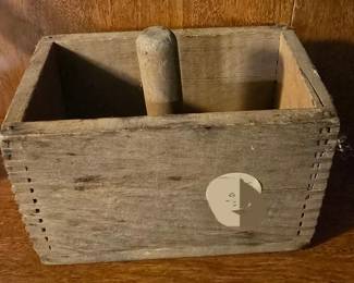 Wood butter mold