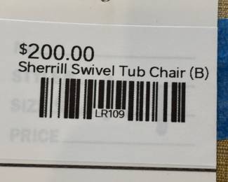 Sherrill Swivel Tub Chair (B)