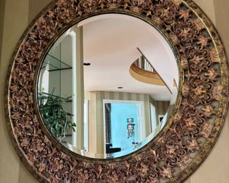 Round Ornate Wall Mirror