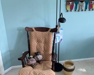 Rocking Chair, Floor Lamp