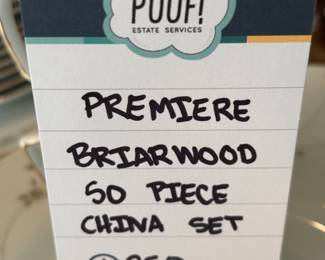 Premiere Briarwood 50 Piece China Set
