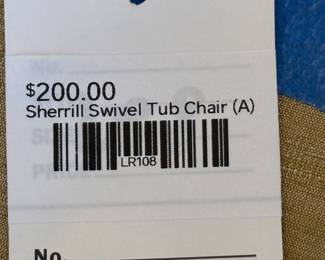Sherrill Swivel Tub Chair (A)