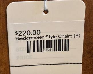 Biedermeier Style Chairs (B)