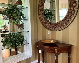 Round Ornate Wall Mirror