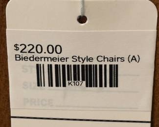 Biedermeier Style Chairs (A)