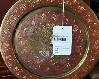 Enameled Brass Plate (B)