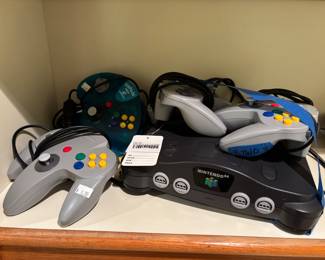 Nintendo 64 with Controllers