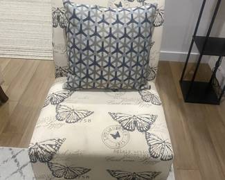 Sweet side chairs with butterflies
