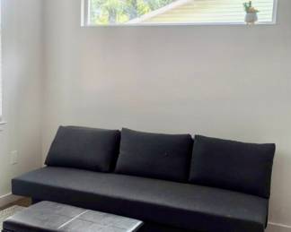 Futon with cushions