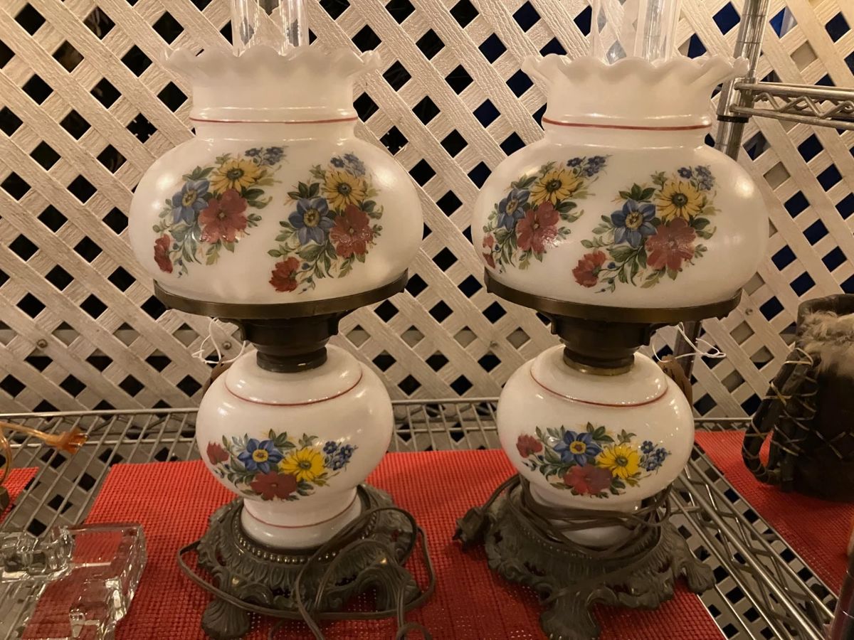 Vintage Hurricane Lamps