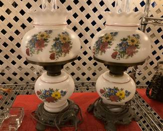 Vintage Hurricane Lamps