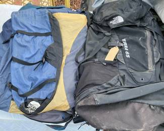 North Face Tent and Backpack