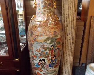 2 Large Asian Vases