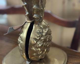 brass pineapple bookends