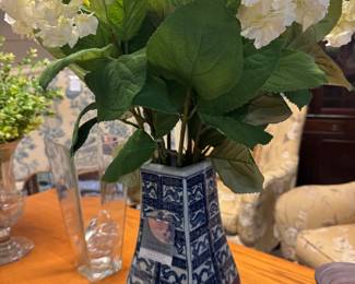 Asian blue and white vase