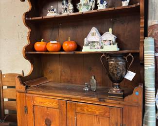 Antique pine hutch