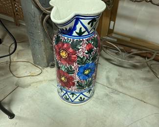 Painted umbrella stand
