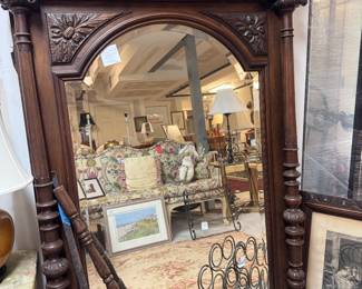 X large vintage pier mirror