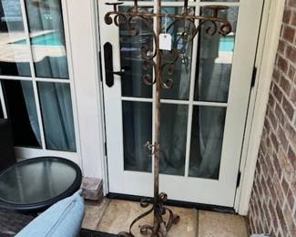 Pair of iron torcheres