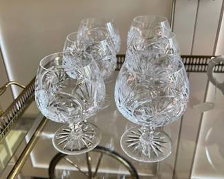 Crystal brandy stems