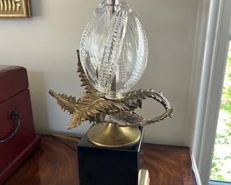 Gorgeous lamp, marble base