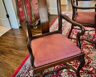 Set of 4 dining room arm chairs