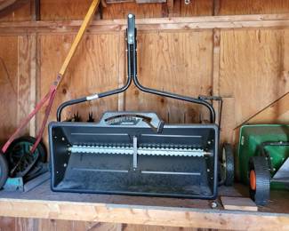 Shed full of lawn equipment