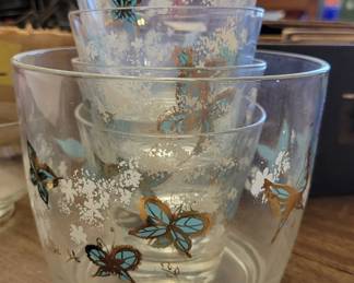 Mid-century butterfly set