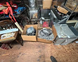 Boxes of Cable, wires, connectors