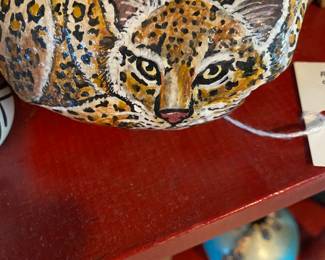 Leopard  Hand Painted on a ROCK!!