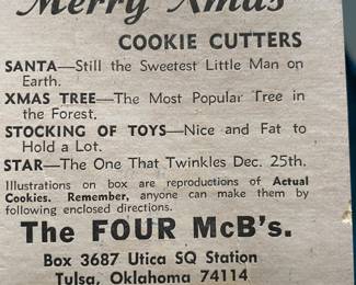 Aunt Chick's Cookie Cutters/Box
