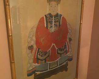 Chinese Empress, Painted on Silk
