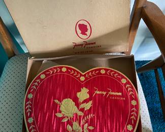 Vintage Fannie Farmer Valentine Candy Heart Box with Outer Box