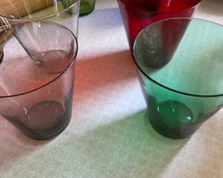 Mid Century Color Glasses