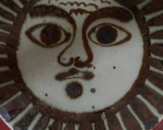 Vintage Ken Edwards Folk Art Sun Trivet Mexico
