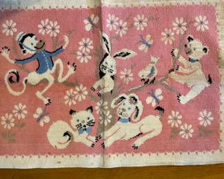 Vintage Bucillia Baby Bath Rug/Made in Belgium