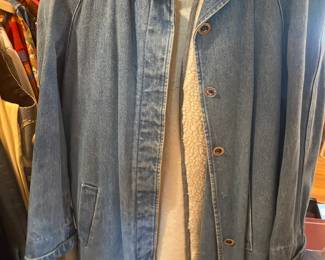 Denim Duster Coat with Liner