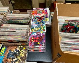 Boxes of Comics - X-men, Spiderman and many more