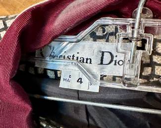 Example of some of the designer brands in this sale - Vintage 1940's Christian Dior Suit