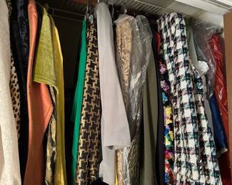 Racks of Vintage Clothes and Designer Duds