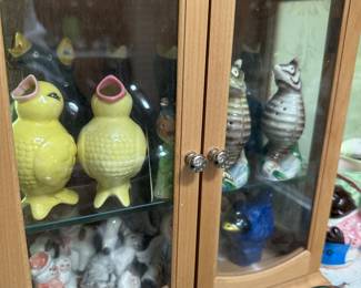 Great selection of vintage salt and pepper shakers
