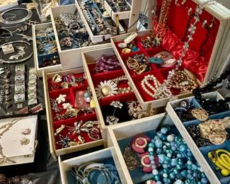 Hundreds of pieces of great vintage & sterling jewelry!
