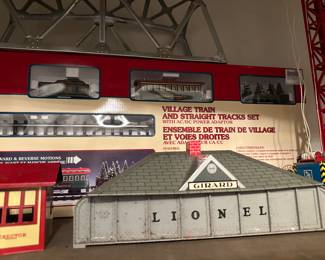 Lionel train sets and train station setups