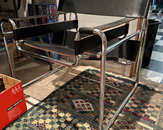 Vintage Wassily Leather and Chrome Chair (one only)