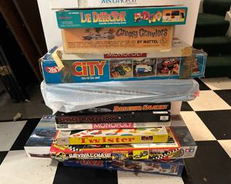 Variety of vintage games